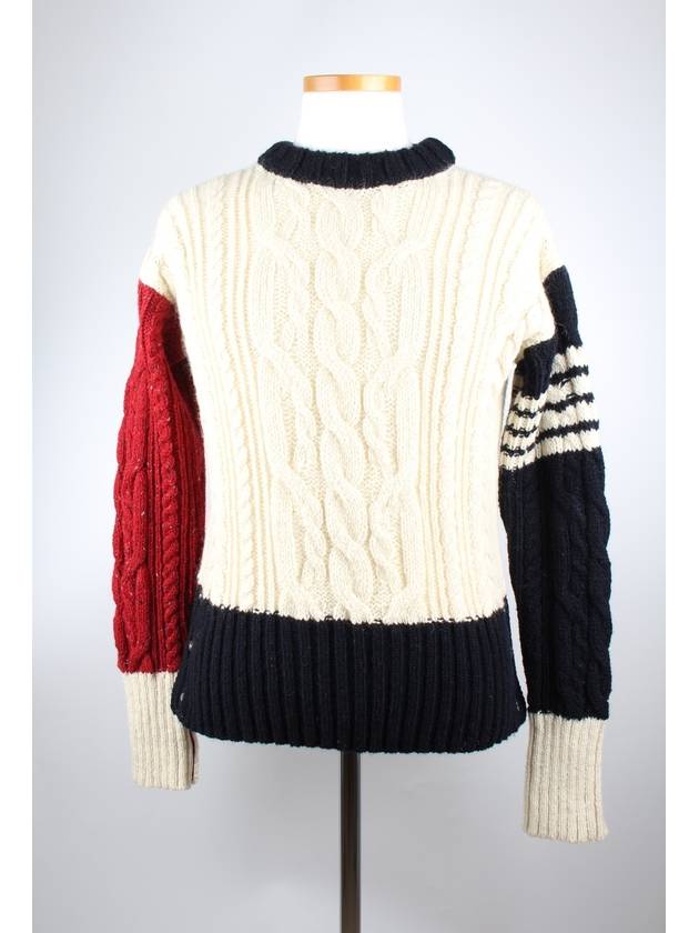 Multicolor cable knit MKA233F00278 - THOM BROWNE - BALAAN 1