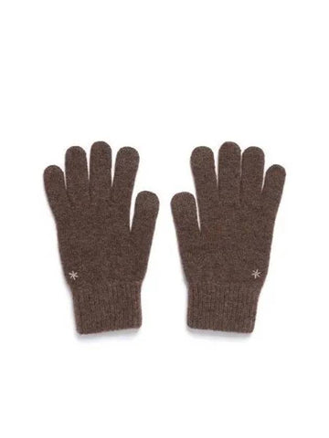 Cashmere Knit Gloves S24WWFGL68 Brown - SNOW PEAK - BALAAN 1