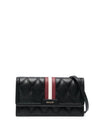 Logo Diamond Quilted Leather Cross Bag Black - BALLY - BALAAN 1