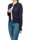 Baby Fox Patch Regular Cardigan Blue - MAISON KITSUNE - BALAAN 6