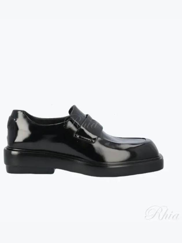 Brushed Leather Loafers Black - PRADA - BALAAN 2