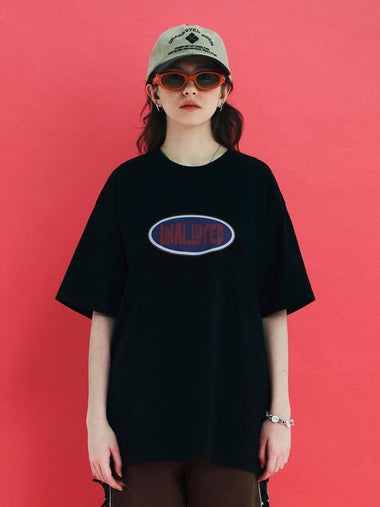 Oval Logo TShirt Black - UNALLOYED - BALAAN 1