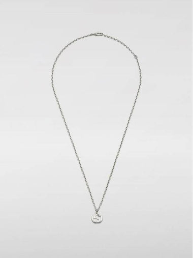 Interlocking Chain Necklace Silver - GUCCI - BALAAN 1