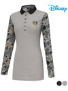 color combination printed long PK long sleeve collar t-shirt DL1LTS016 - DISNEY GOLF - BALAAN 1