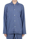 Poplin Striped Pajamas Long Sleeve Shirt SWT VS - TEKLA - BALAAN 6