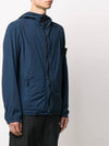 Skin Touch Wappen Patch Hooded Jacket Marine Blue - STONE ISLAND - BALAAN 4