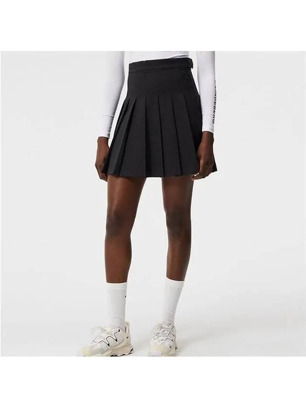 Women's Adina Golf Skirt Skirt Black - J.LINDEBERG - BALAAN 5