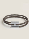 Tournis Tresse Palladium Hardware Bracelet Etain - HERMES - BALAAN 2