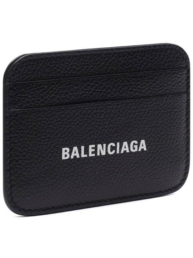 Cash Logo 2 Fold Card Wallet Black - BALENCIAGA - BALAAN 4