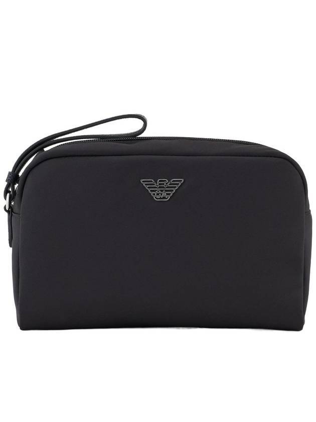 Logo Pouch Bag Black - EMPORIO ARMANI - BALAAN 1