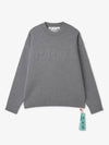 Sweater OMHE155S23KNI001 0606 GRAY - OFF WHITE - BALAAN 2