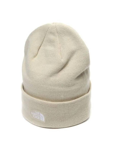 Norm Embroid Logo Beanie Beige - THE NORTH FACE - BALAAN 1