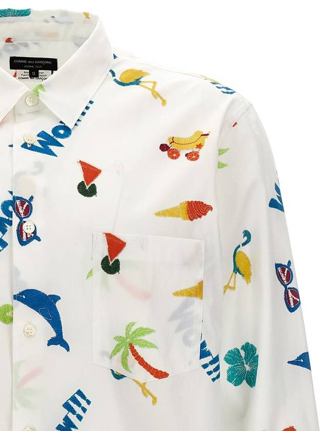 Long Sleeve Shirt PMB0140511 White - COMME DES GARCONS - BALAAN 4