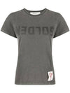 Distressed Slim Fit Short Sleeve T-Shirt Gray - GOLDEN GOOSE - BALAAN 1