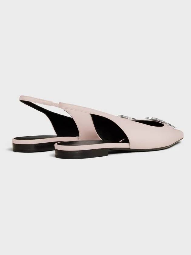 Women s Alma Triomphe Lambskin Slingback Flat Light Pink - CELINE - BALAAN 3