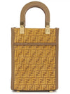 Logo Pattern Sunshine Small Tote Bag Yellow - FENDI - BALAAN 4