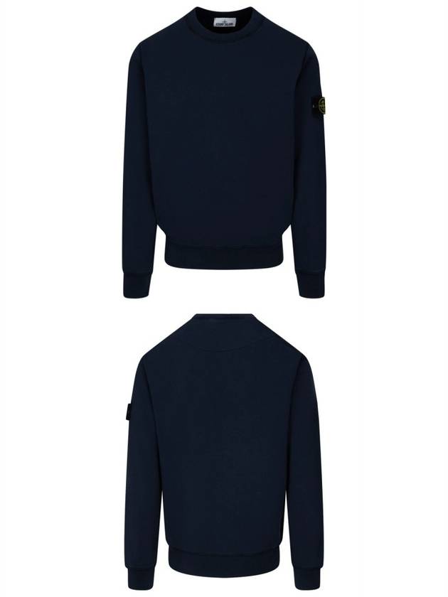 Men's Wappen Patch Sweatshirt Navy - STONE ISLAND - BALAAN 5