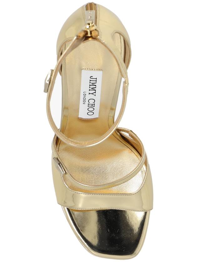 Jimmy Choo Platform Sandals Claressa, Women's, Gold - JIMMY CHOO - BALAAN 6