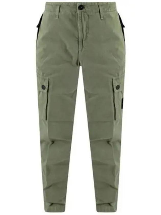 Wappen Patch Cotton Cargo Pants Khaki Men s 270863 - STONE ISLAND - BALAAN 1