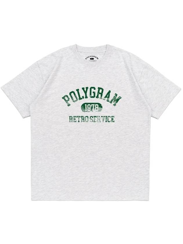 VINT RETRO SERVICE T SHIRTS LIGHT MELANGE - POLYGRAM - BALAAN 3