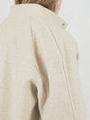 Harington Wool Biker Varsity Jacket Ivory - CHANCE'S NOI - BALAAN 4