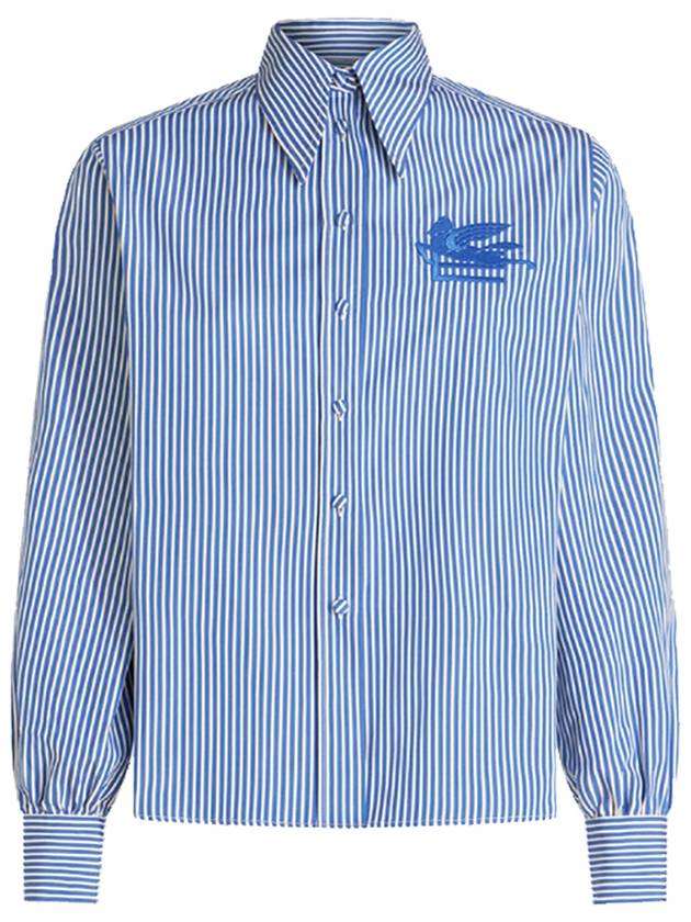 Stripe Regular Fit Long Sleeve Shirt Blue - ETRO - BALAAN 2