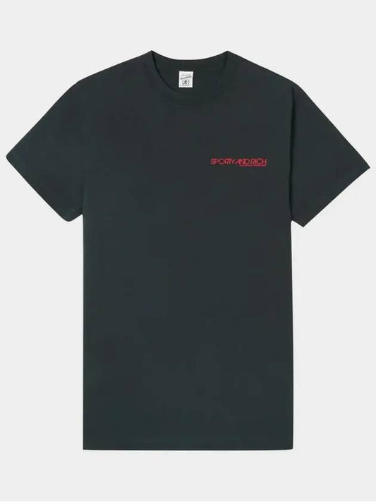 Disco Short Sleeve T-Shirt Faded Black - SPORTY & RICH - BALAAN 2