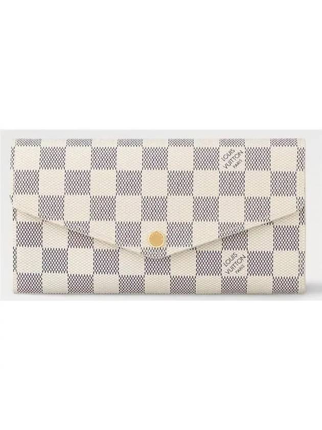 Women's Sarah Damier Azur Long Wallet Ivory - LOUIS VUITTON - BALAAN 2