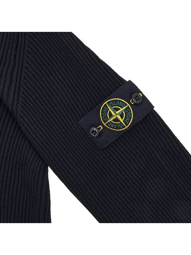 Wappen Patch Wool Turtleneck Black - STONE ISLAND - BALAAN 6