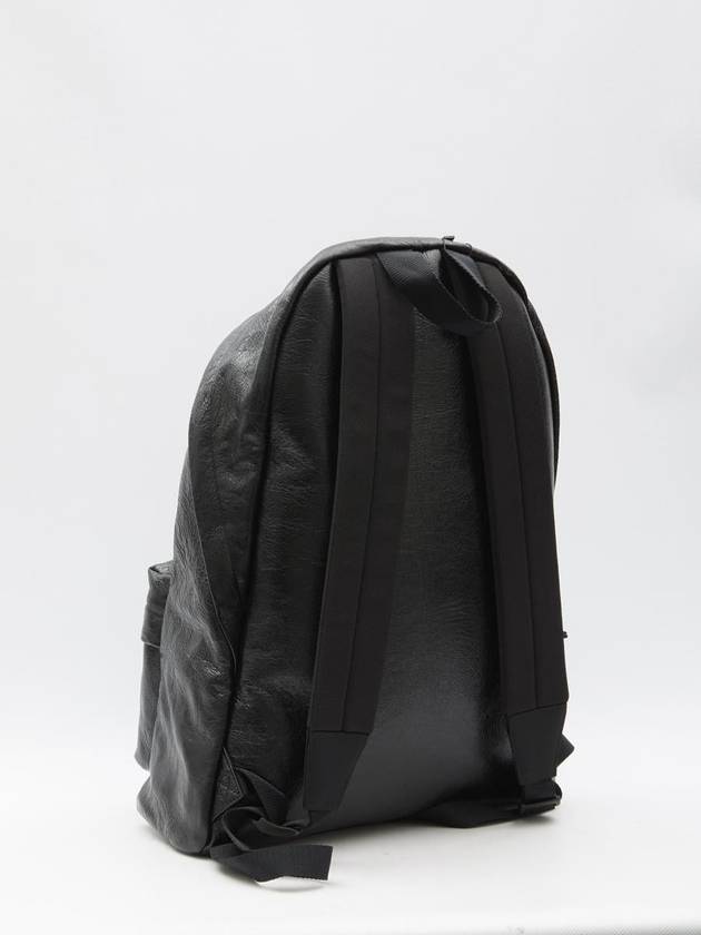 Explorer Logo Print Leather Backpack Black - BALENCIAGA - BALAAN 3