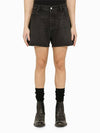 Men's Bermuda Wash Denim Shorts Black - PRADA - BALAAN 5