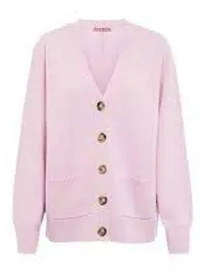 Wool Blend Cardigan Pale Lilac - ACNE STUDIOS - BALAAN 2