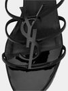 Women's Cassandra Open Sandals Black - SAINT LAURENT - BALAAN 3