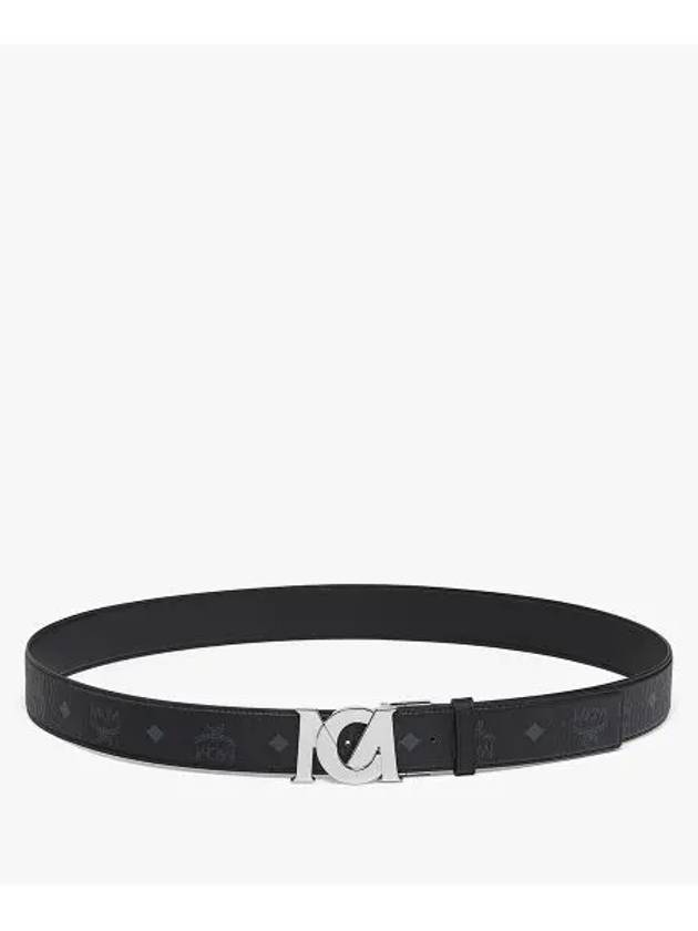 M-Art Visetos Reversible Leather Belt Black - MCM - BALAAN 2