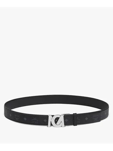 M-Art Visetos Reversible Leather Belt Black - MCM - BALAAN 1