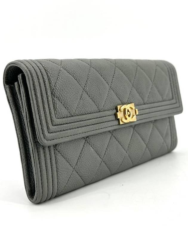 Boy caviar long wallet - CHANEL - BALAAN 4