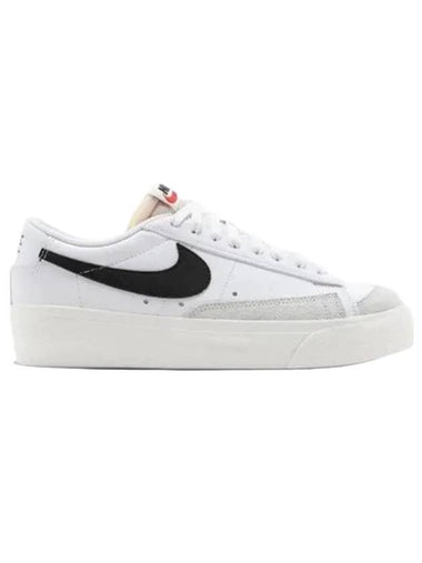 Blazer Platform Low Top Sneakers White Black - NIKE - BALAAN 1