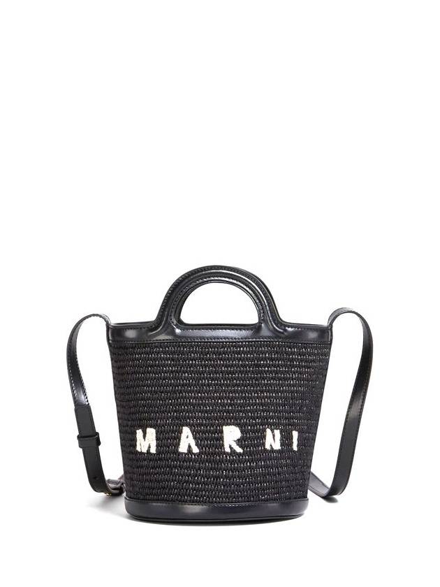 Tropicalia Small Bucket Bag Black - MARNI - BALAAN 2