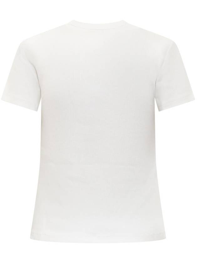 White Black Cotton Blend T-Shirt OWAA065C99JER0050110 B0561000566 - OFF WHITE - BALAAN 3