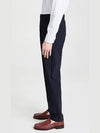 Precision Ponte Curtis Drawstring Straight Pants Navy - THEORY - BALAAN 3