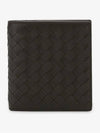 Intrecciato Small Folder Half Wallet Brown - BOTTEGA VENETA - BALAAN 3