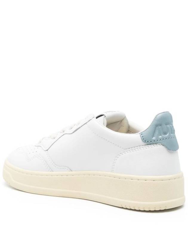 Autry Medalist Low Sneakers In White And Light Blue Leather Shoes - AUTRY - BALAAN 2