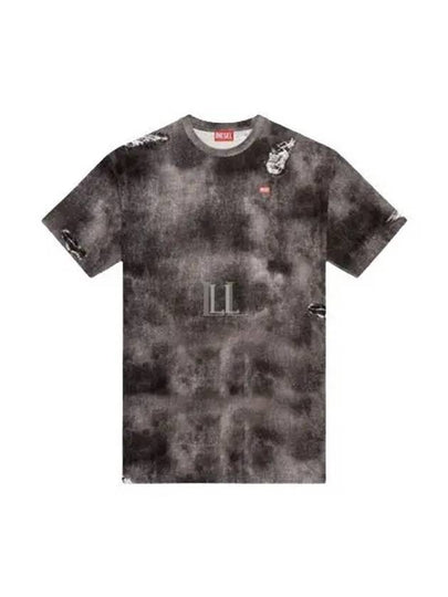 T-Wash-N2 Short Sleeve T-Shirt Grey - DIESEL - BALAAN 2