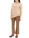 Women's Cammello Chiaro Wool Cashmere Turtleneck Beige - MAX MARA - BALAAN 3