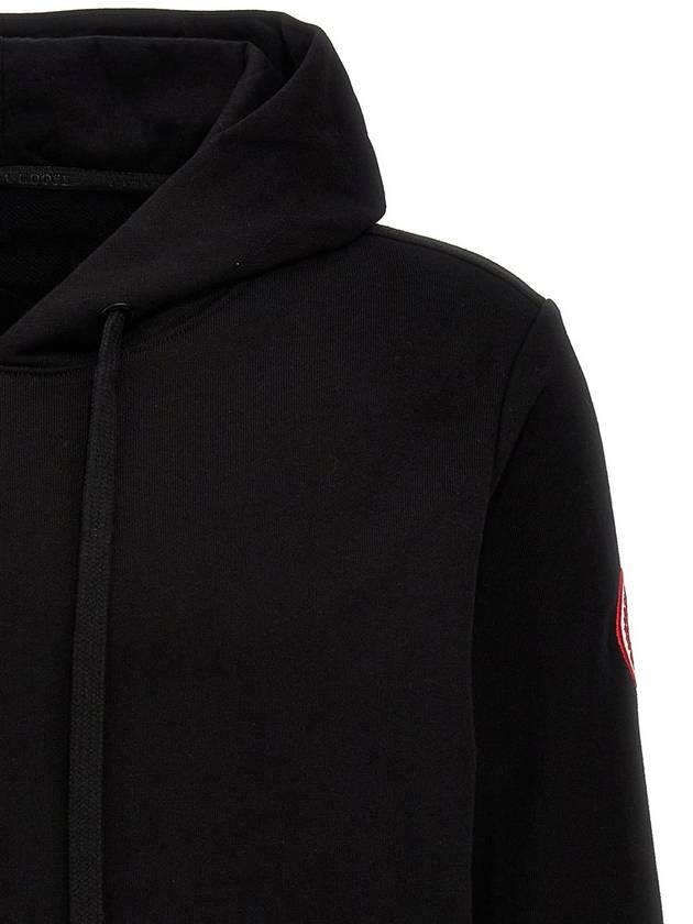 Huron Drawstring Hoodie Black - CANADA GOOSE - BALAAN 2