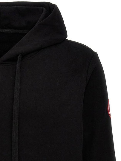 Huron Drawstring Hoodie Black - CANADA GOOSE - BALAAN 2