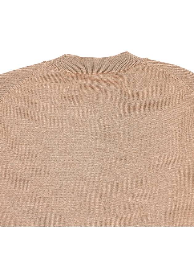 Boke Flower Logo Wool Knit Top Light Brown - KENZO - BALAAN 8