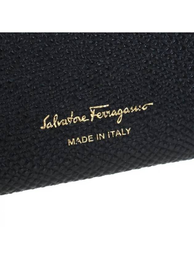 Gancini Card Wallet Black - SALVATORE FERRAGAMO - BALAAN 9