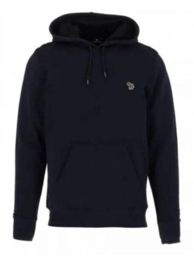 Zebra Patch Cotton Hoodie Dark Navy - PAUL SMITH - BALAAN 2