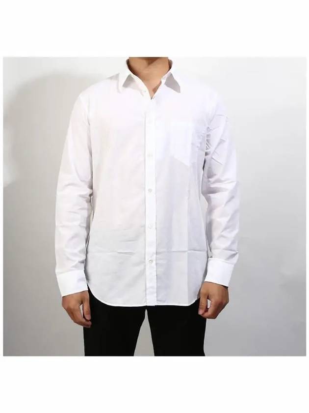 Memory of Poplin Long Sleeve Shirt White - MAISON MARGIELA - BALAAN 3